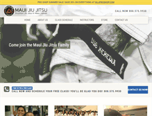 Tablet Screenshot of mauijiujitsu.com